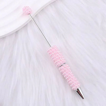 Pearl full diamond bead pen fun ins colorful pearl cute grain pen