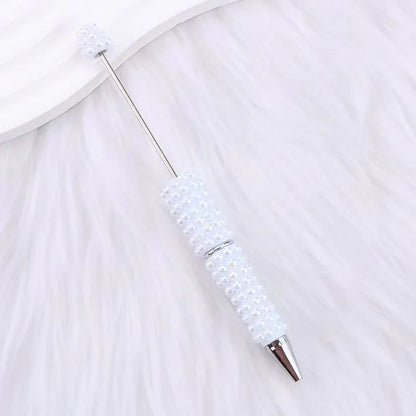Pearl full diamond bead pen fun ins colorful pearl cute grain pen