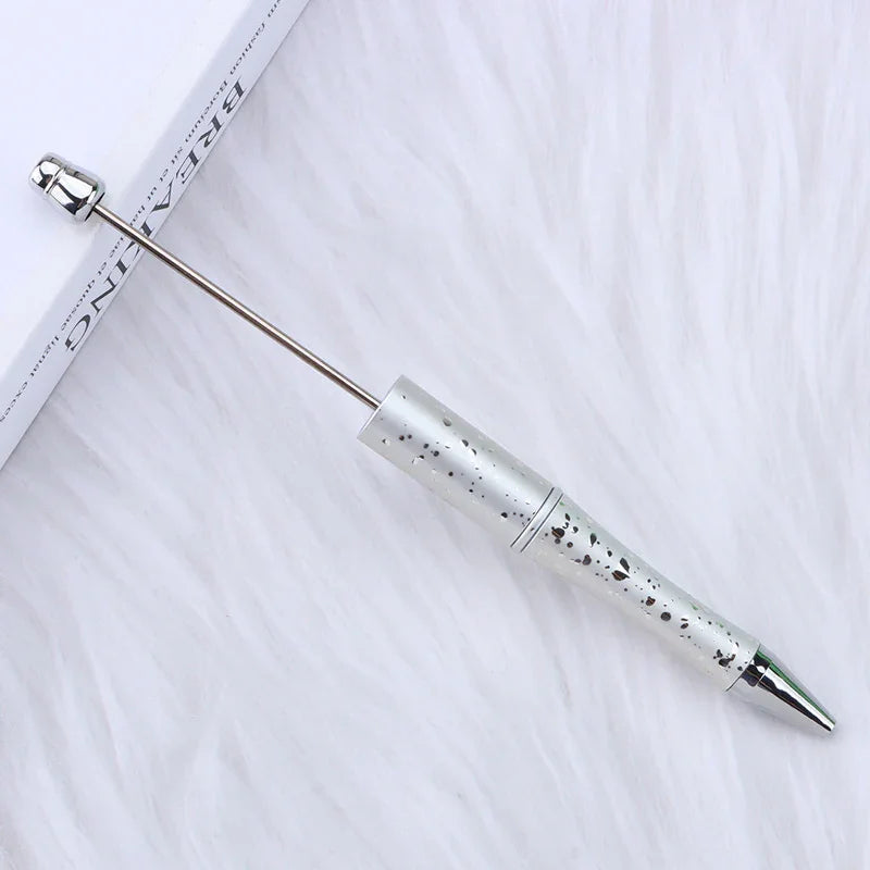 Starry sky bead pen ins gradient three-color ballpoint pen puzzle hand-painted cute grain pen
