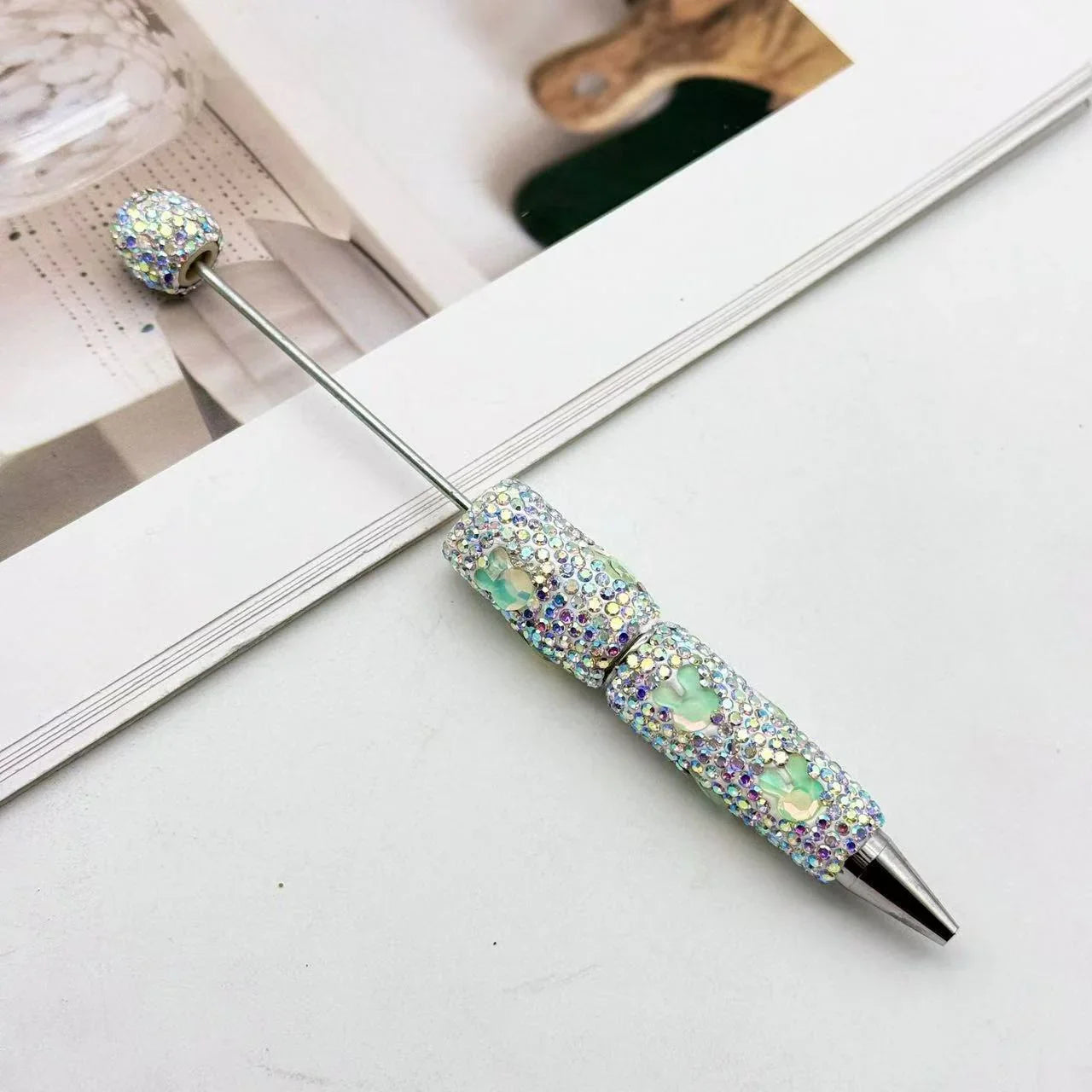Bunny Diamond Bead Pen Creative Colorful Mocha Cute Grain Pen