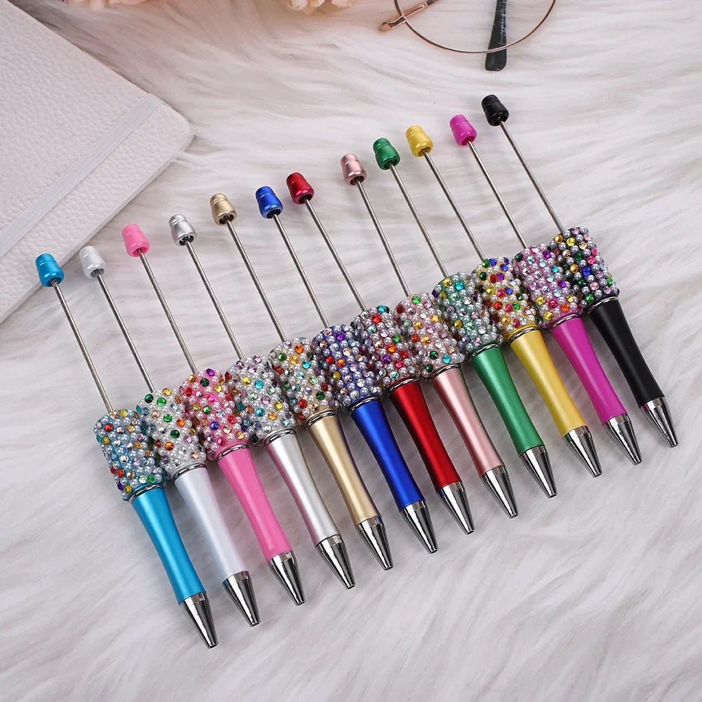 Candy Pearl Bead Pen Colorful UV Electroplating Ballpoint Pen Educational Ballpoint Pen