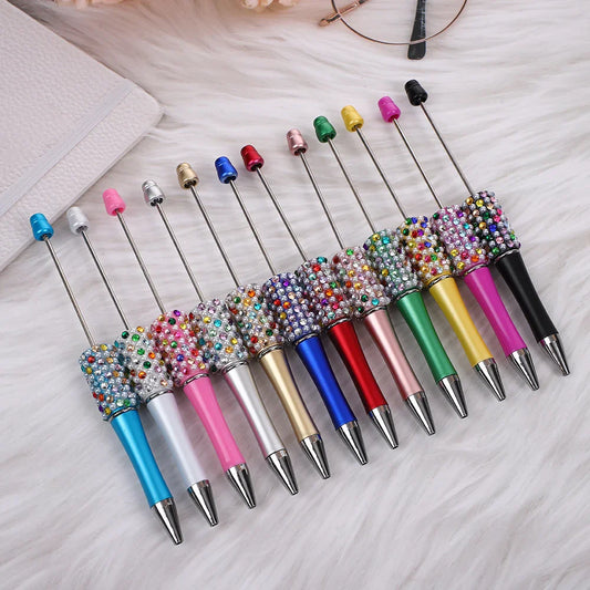 Candy Pearl Bead Pen Colorful UV Electroplating Ballpoint Pen Educational Ballpoint Pen