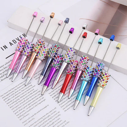 Candy Pearl Bead Pen Colorful UV Electroplating Ballpoint Pen Educational Ballpoint Pen