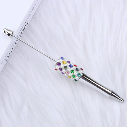 Candy Pearl Bead Pen Colorful UV Electroplating Ballpoint Pen Educational Ballpoint Pen