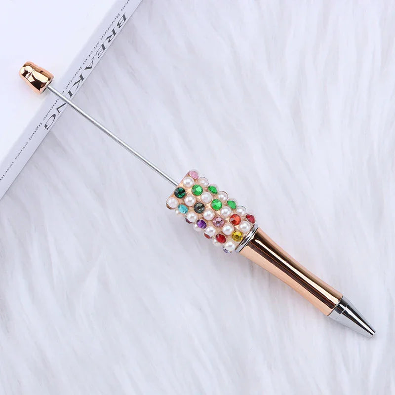Candy Pearl Bead Pen Colorful UV Electroplating Ballpoint Pen Educational Ballpoint Pen