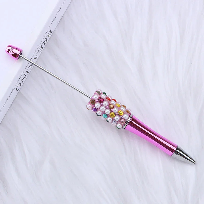 Candy Pearl Bead Pen Colorful UV Electroplating Ballpoint Pen Educational Ballpoint Pen