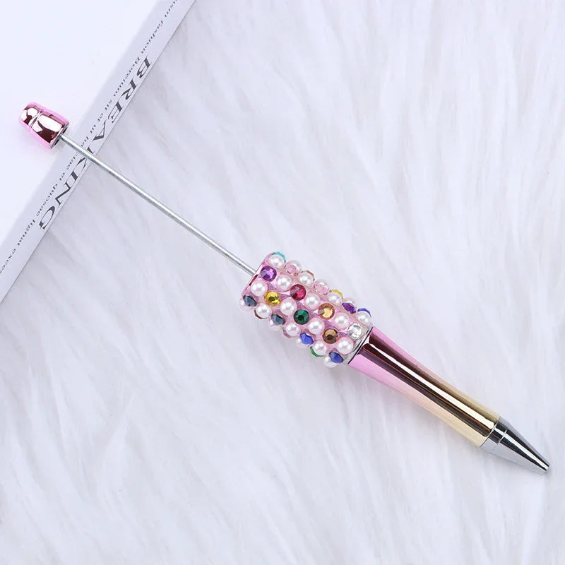 Candy Pearl Bead Pen Colorful UV Electroplating Ballpoint Pen Educational Ballpoint Pen