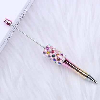 Candy Pearl Bead Pen Colorful UV Electroplating Ballpoint Pen Educational Ballpoint Pen