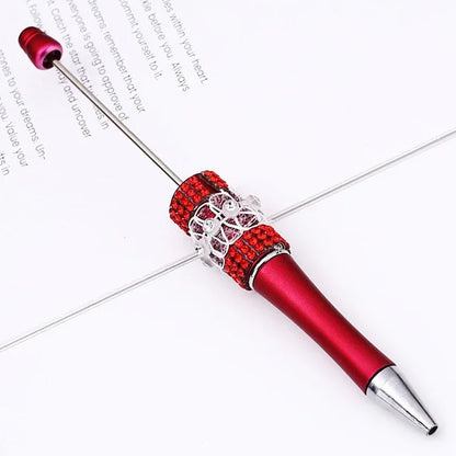 Butterfly mesh beaded pen Purely handmade diamond beaded pen