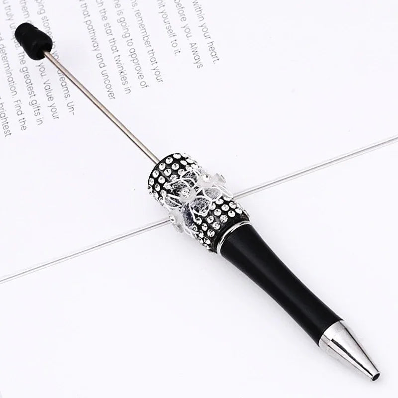 Butterfly mesh beaded pen Purely handmade diamond beaded pen