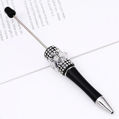 Butterfly mesh beaded pen Purely handmade diamond beaded pen