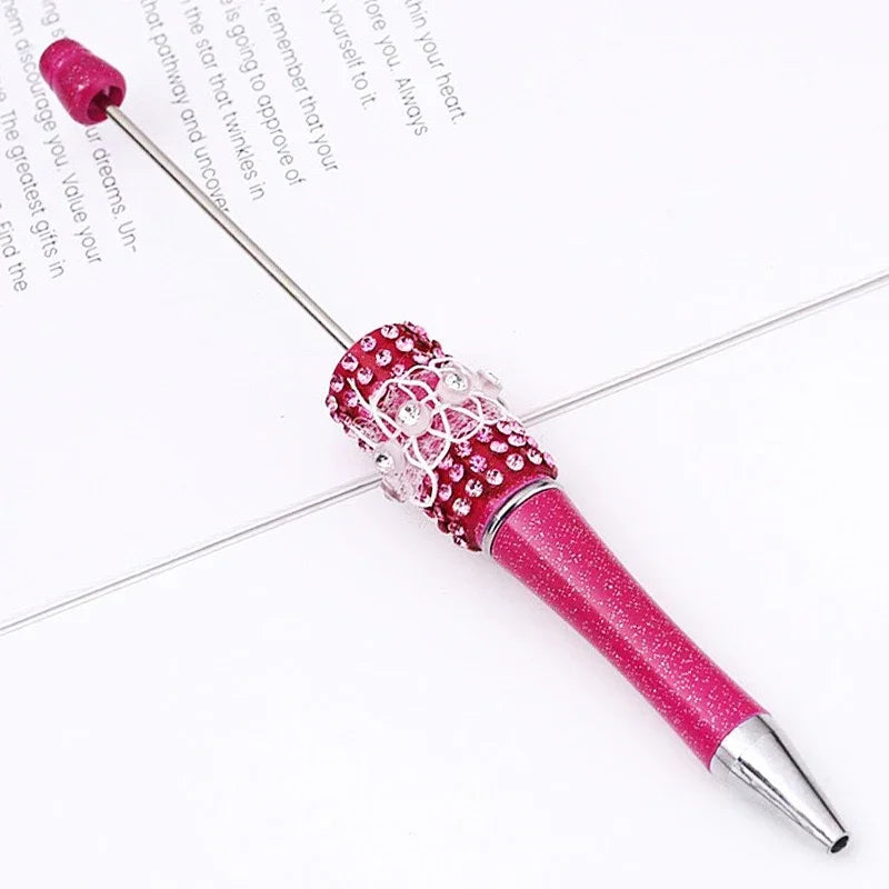 Butterfly mesh beaded pen Purely handmade diamond beaded pen | DIY Beadable Pen Craft Gift Idea