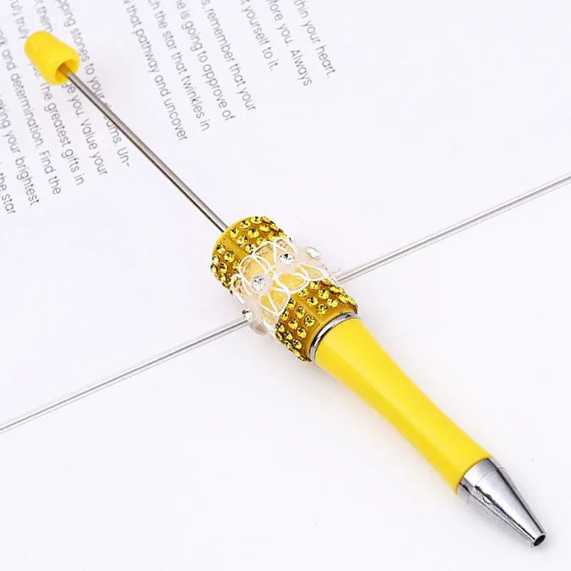 Butterfly mesh beaded pen Purely handmade diamond beaded pen