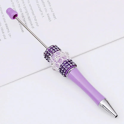 Butterfly mesh beaded pen Purely handmade diamond beaded pen