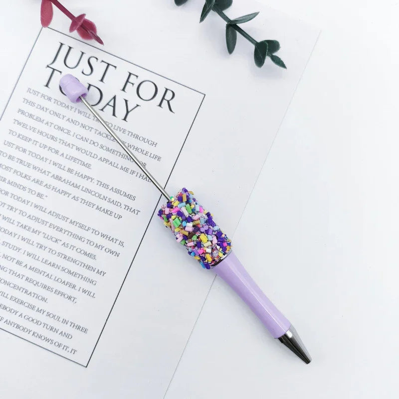 Rainbow candy bead pen ins color oxhide candy ballpoint pen