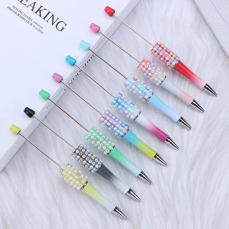 Colorful Candy Bead Pen Multi-color Agate Pearl | DIY Beadable Pen Craft Gift Idea