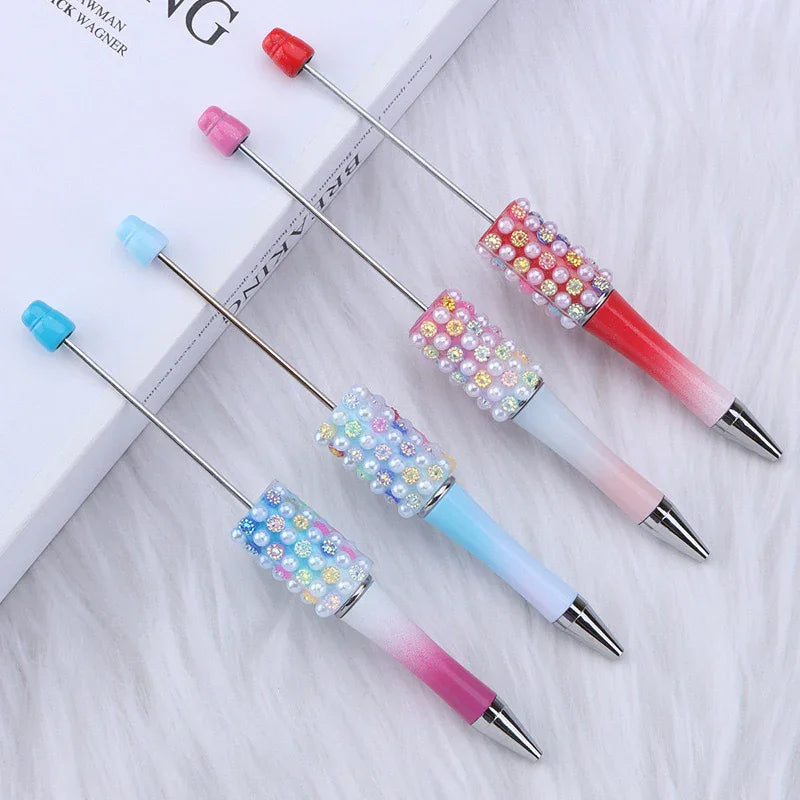 Colorful Candy Bead Pen Multi-color Agate Pearl | DIY Beadable Pen Craft Gift Idea