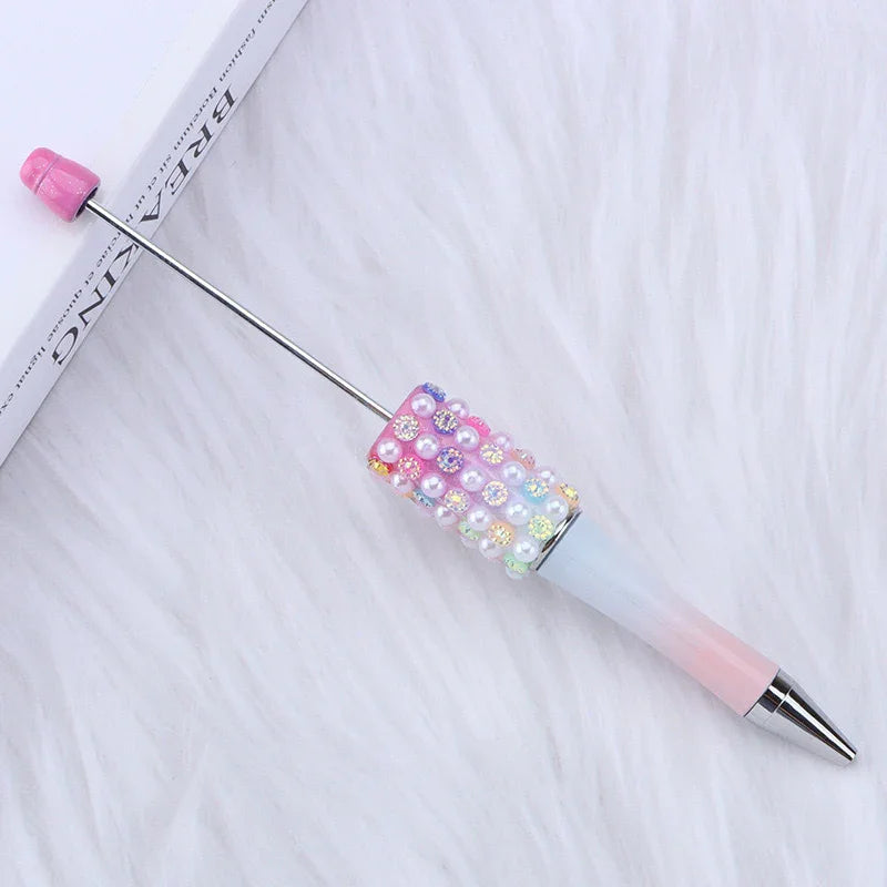 Colorful Candy Bead Pen Multi-color Agate Pearl | DIY Beadable Pen Craft Gift Idea