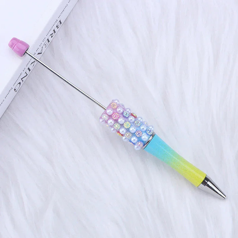 Colorful Candy Bead Pen Multi-color Agate Pearl | DIY Beadable Pen Craft Gift Idea