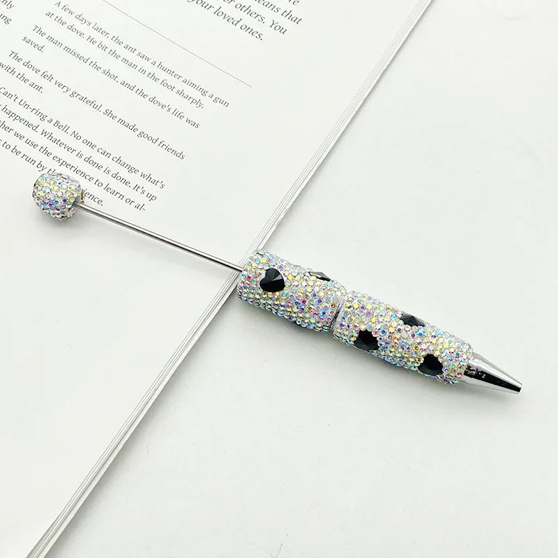 Love diamond bead pen Creative rhinestone puzzle ballpoint pen handmade full diamond | DIY Beadable Pen Craft Gift Idea