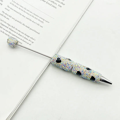 Love diamond bead pen Creative rhinestone puzzle ballpoint pen handmade full diamond inlaid