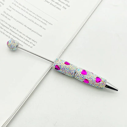 Love diamond bead pen Creative rhinestone puzzle ballpoint pen handmade full diamond inlaid