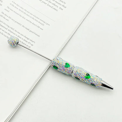 Love diamond bead pen Creative rhinestone puzzle ballpoint pen handmade full diamond inlaid