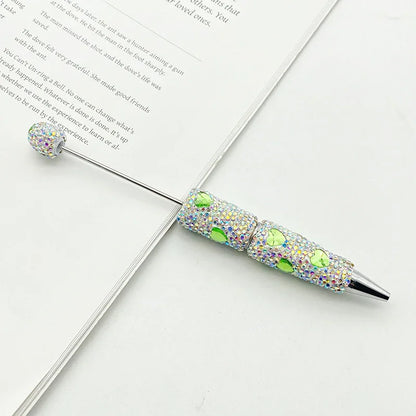 Love diamond bead pen Creative rhinestone puzzle ballpoint pen handmade full diamond inlaid