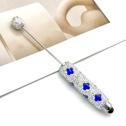Touch screen diamond bead pen with four-leaf clover pattern