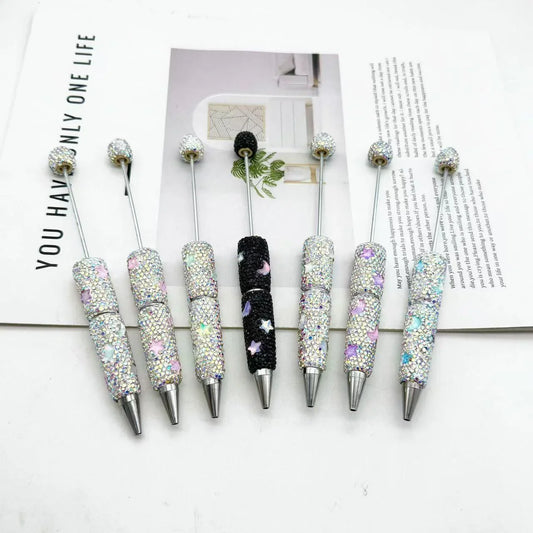 Star-shaped diamond bead pen Fun mocha moon ballpoint pen
