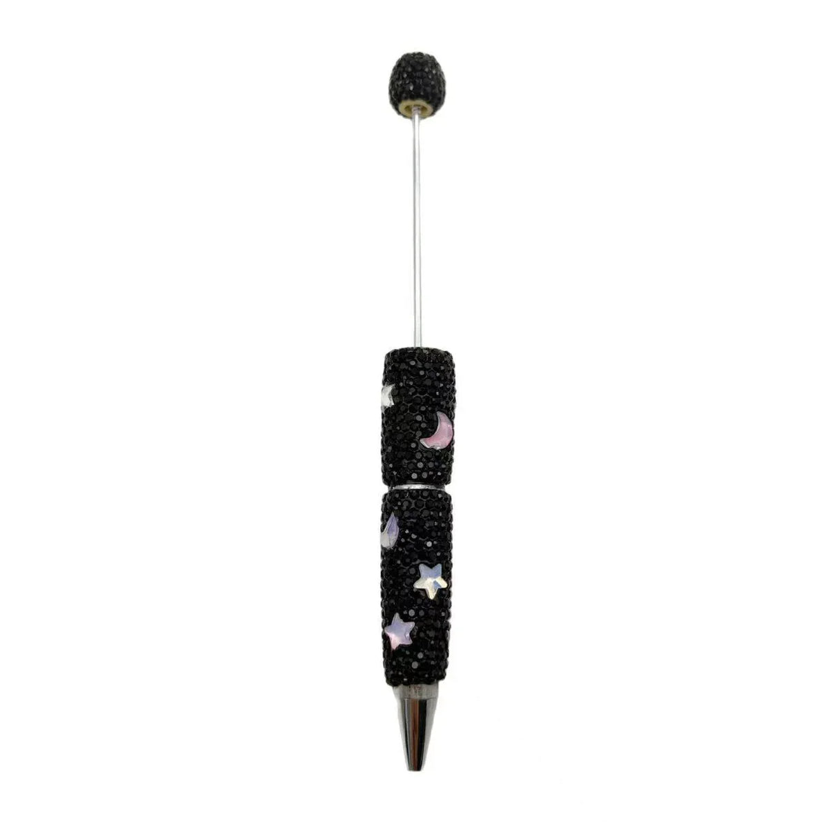 Star-shaped Diamond Bead Pen Fun Mocha Moon Ballpoint Pen | DIY Beadable Pen Craft Gift Idea