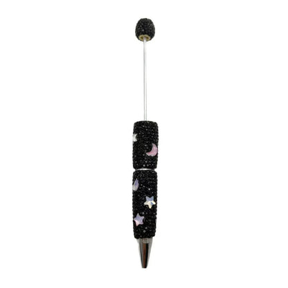 Star-shaped diamond bead pen Fun mocha moon ballpoint pen