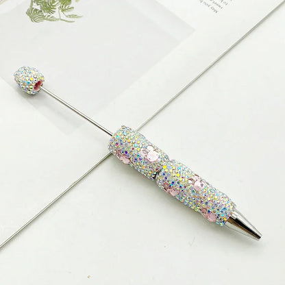 Rabbit diamond bead pen Educational rainbow diamond ballpoint pen