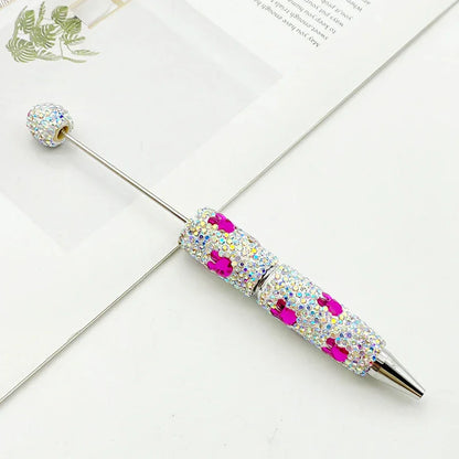 Rabbit diamond bead pen Educational rainbow diamond ballpoint pen