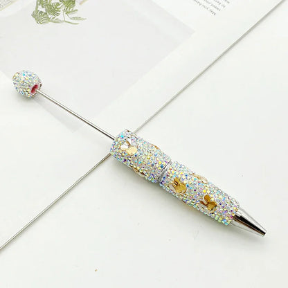 Rabbit diamond bead pen Educational rainbow diamond ballpoint pen