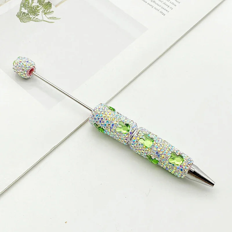 Rabbit diamond bead pen Educational rainbow diamond ballpoint pen