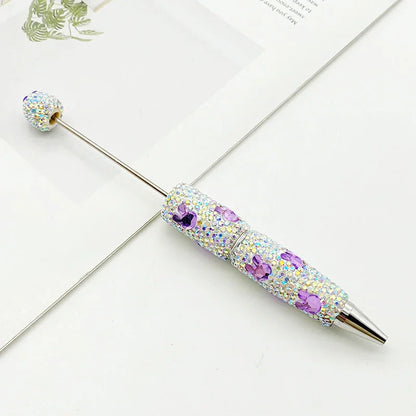 Rabbit diamond bead pen Educational rainbow diamond ballpoint pen