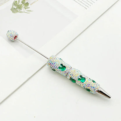 Rabbit diamond bead pen Educational rainbow diamond ballpoint pen