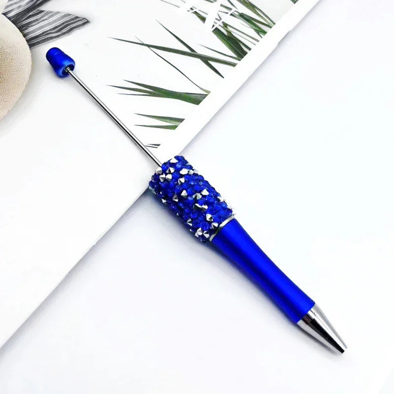 Diamond bead pen with high value multi-color diamond messy beads ballpoint pen | DIY Beadable Pen Craft Gift Idea