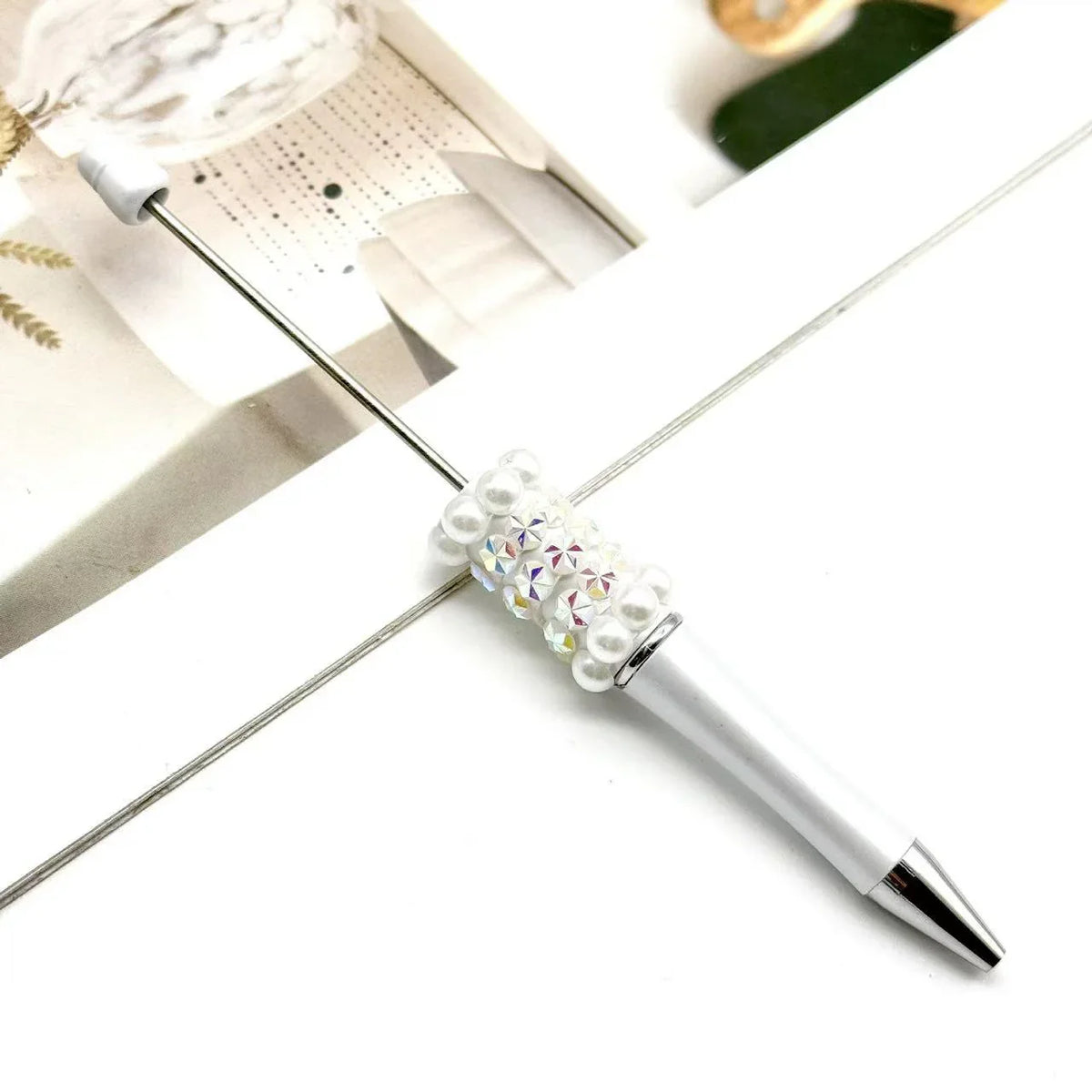 Colorful fireworks bead pen fun DIY pearl ballpoint pen | DIY Beadable Pen Craft Gift Idea