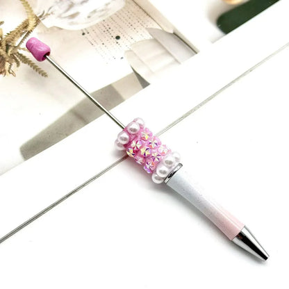 Colorful fireworks bead pen fun DIY pearl ballpoint pen
