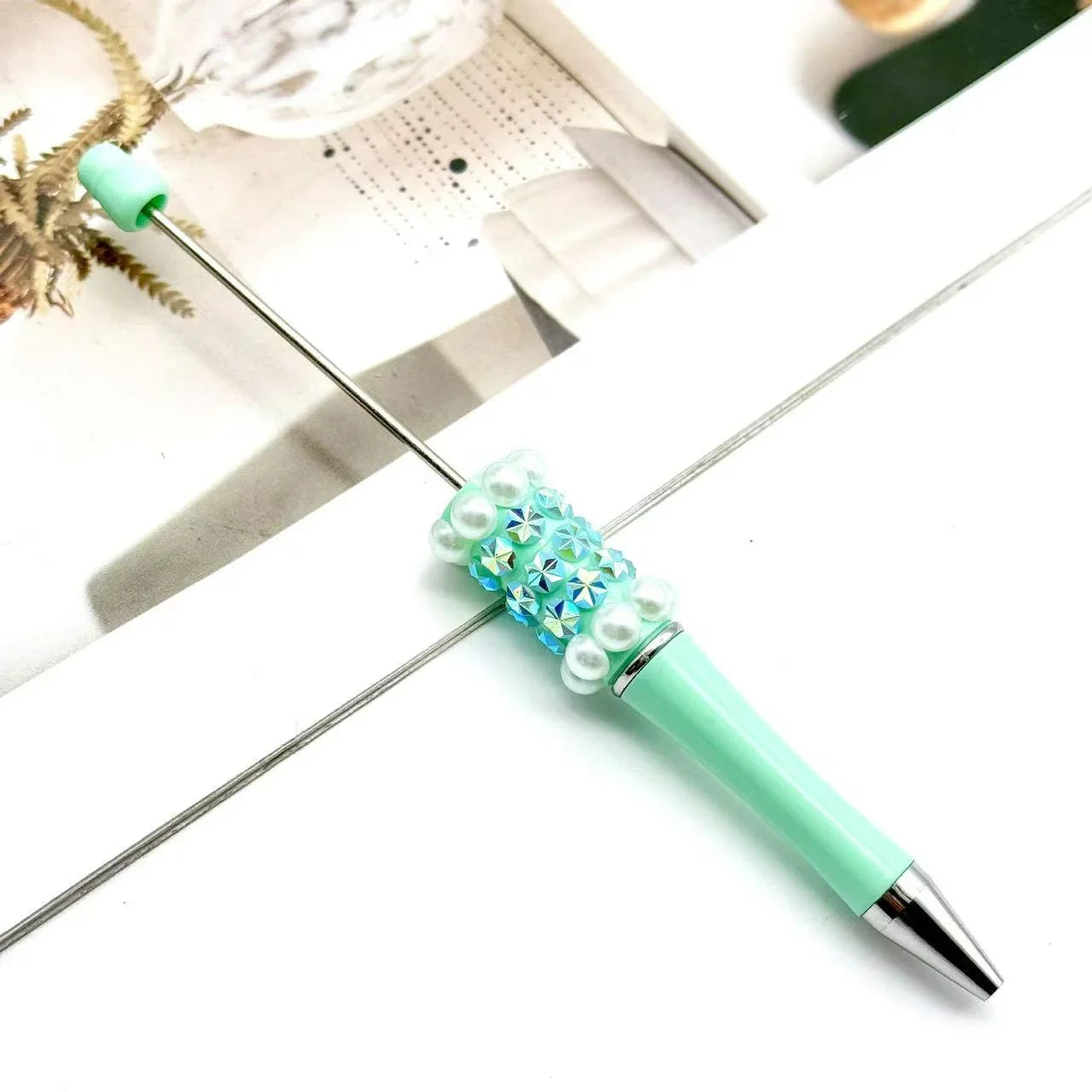 Colorful fireworks bead pen fun DIY pearl ballpoint pen