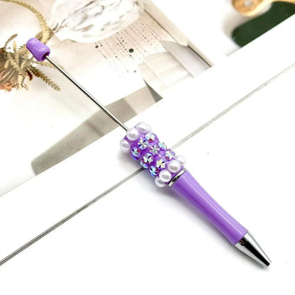 Colorful fireworks bead pen fun DIY pearl ballpoint pen