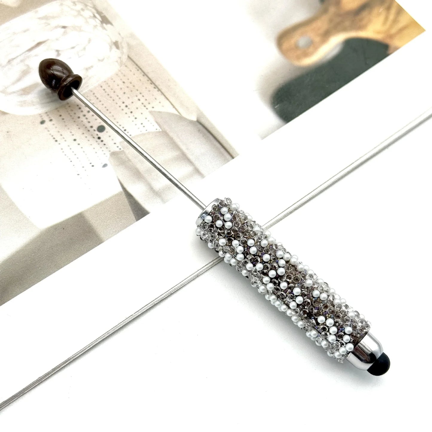 Gypsophila Touch Screen Diamond Bead Pen with Fun Sugar Pearls