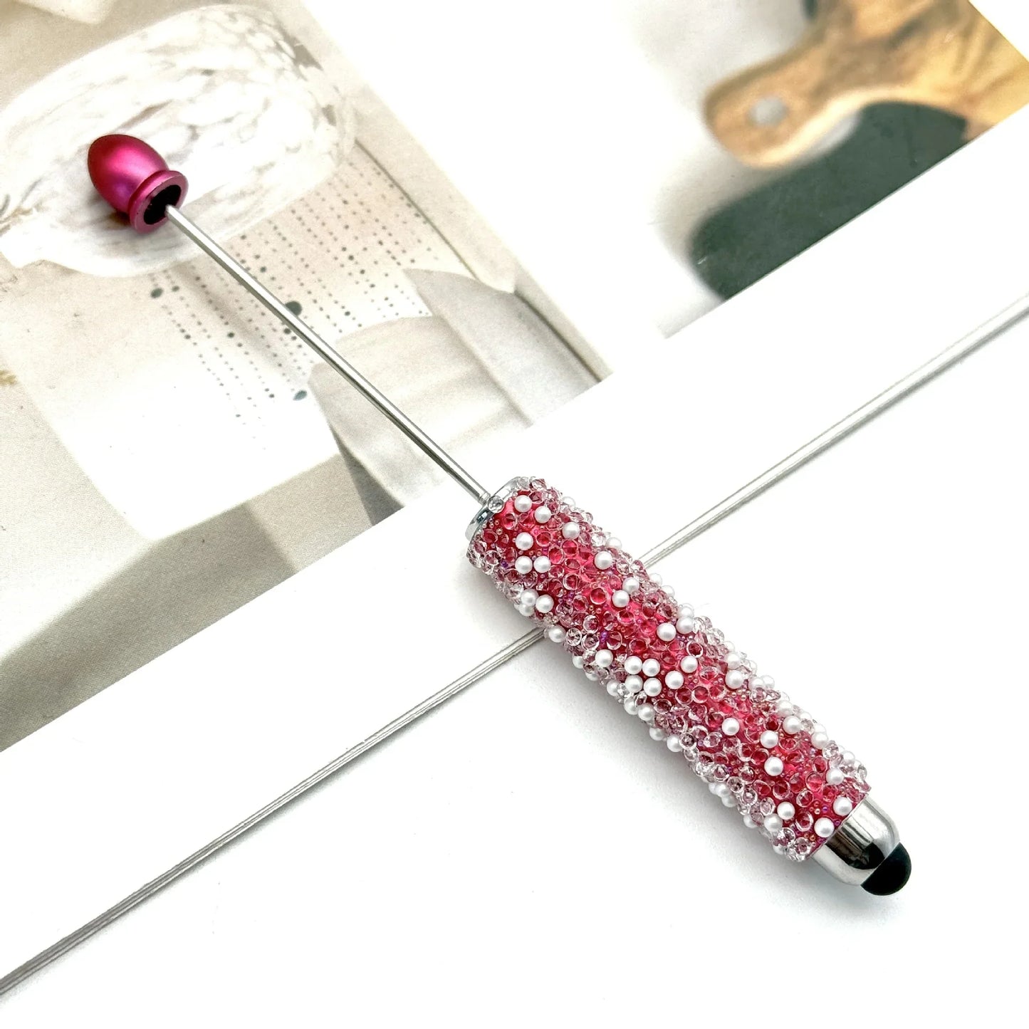 Gypsophila Touch Screen Diamond Bead Pen with Fun Sugar Pearls