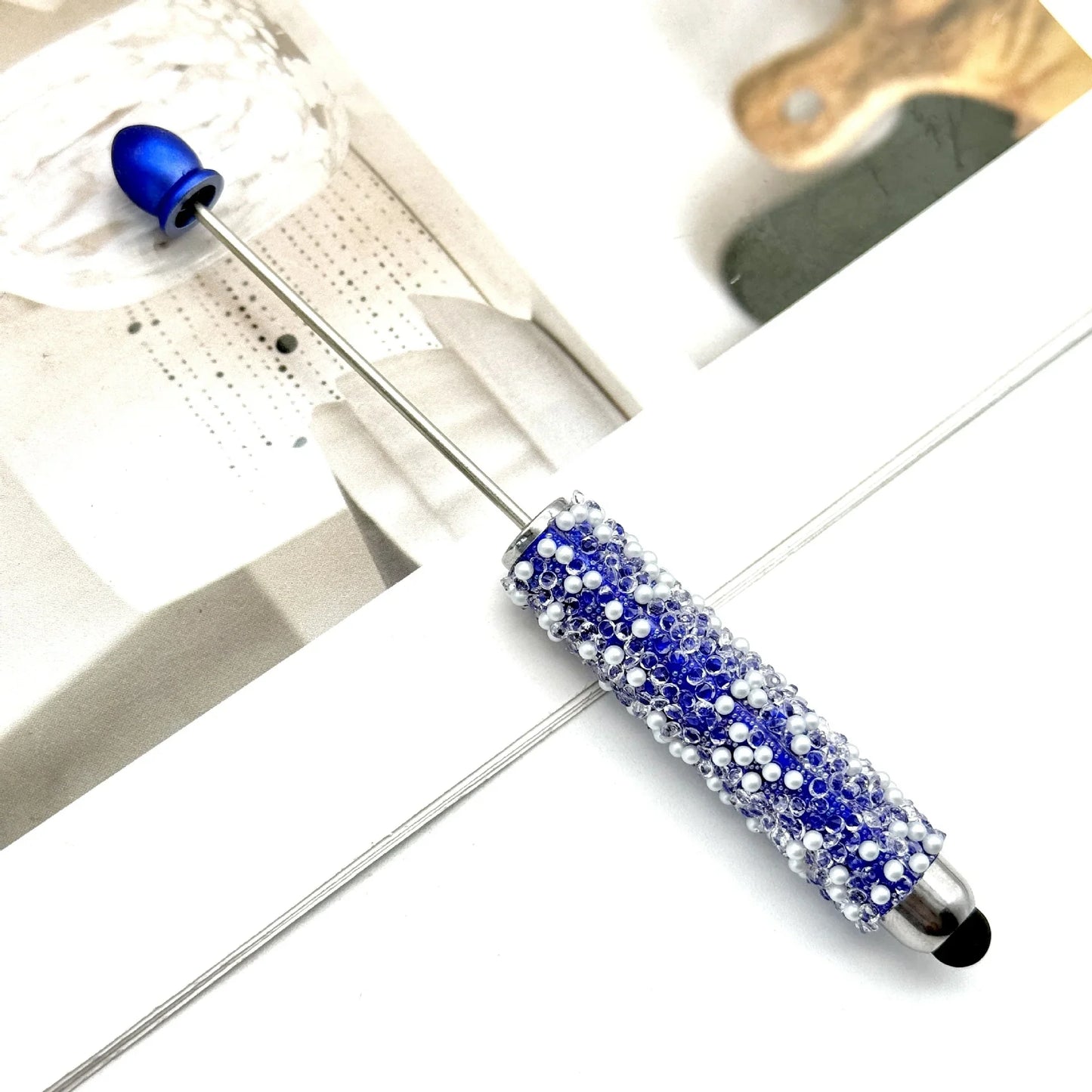 Gypsophila Touch Screen Diamond Bead Pen with Fun Sugar Pearls