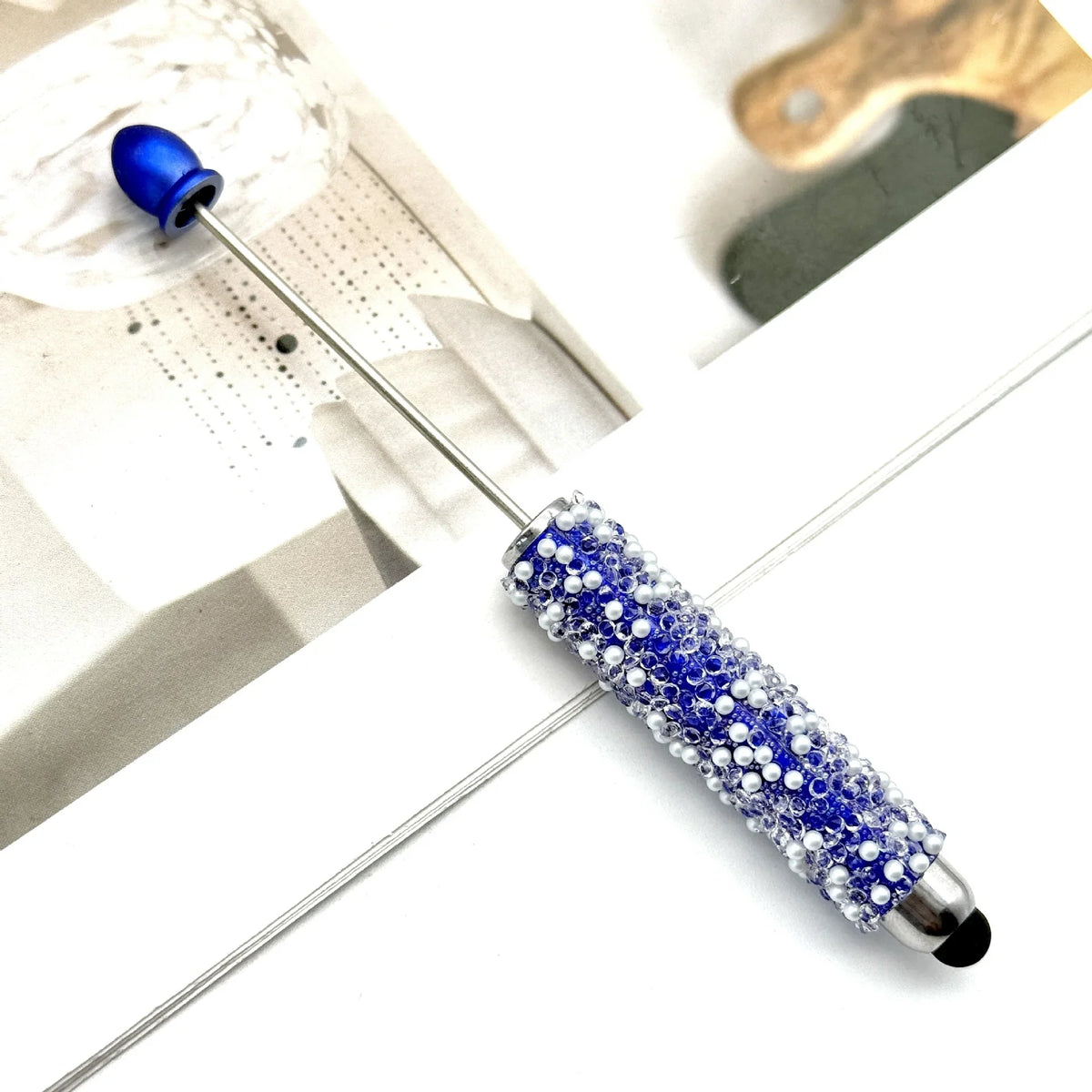 Gypsophila Touch Screen Diamond Bead Pen with Fun Sugar Pearls | DIY Beadable Pen Craft Gift Idea