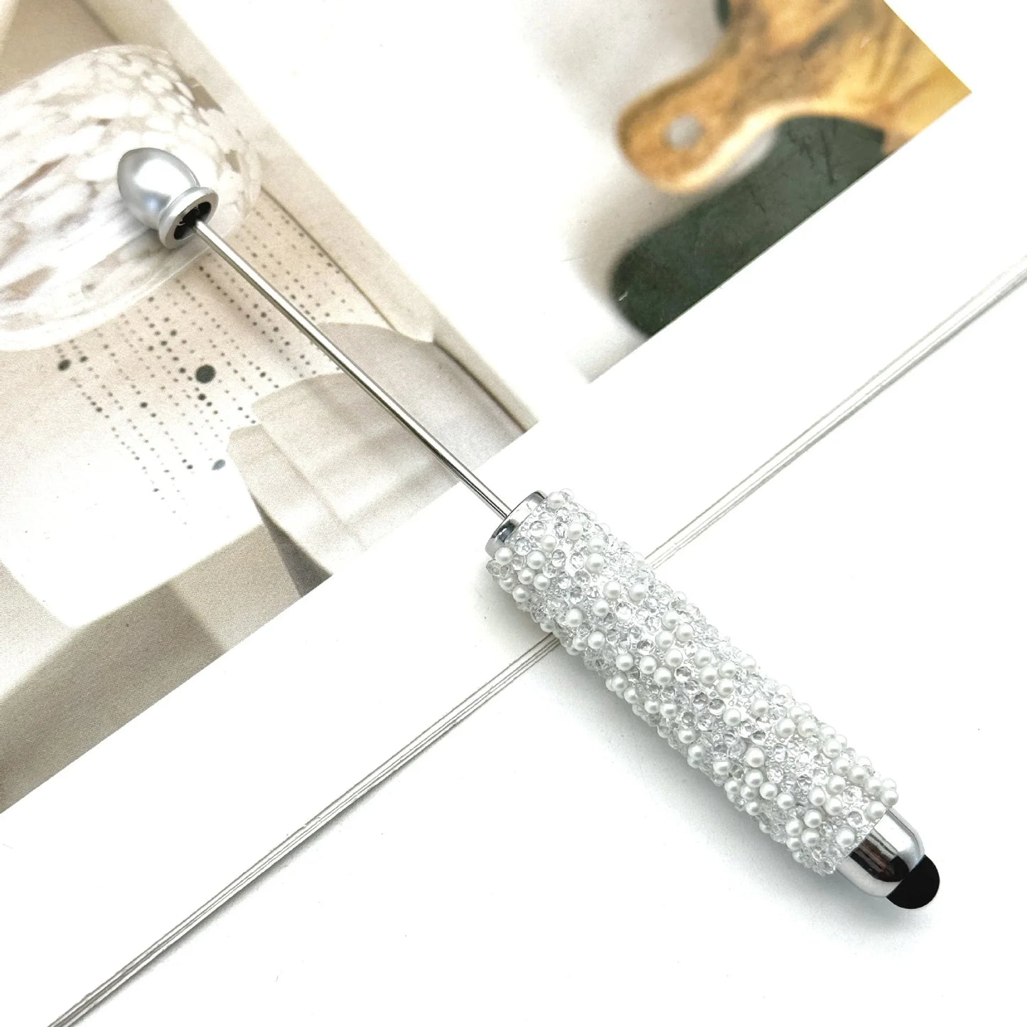 Gypsophila Touch Screen Diamond Bead Pen with Fun Sugar Pearls