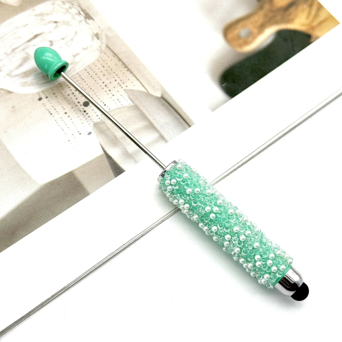 Gypsophila Touch Screen Diamond Bead Pen with Fun Sugar Pearls | DIY Beadable Pen Craft Gift Idea