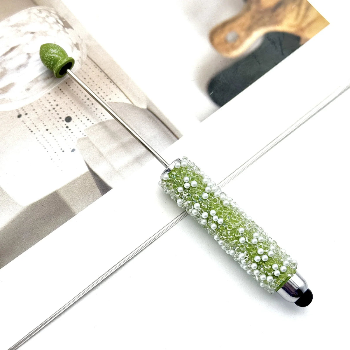 Gypsophila Touch Screen Diamond Bead Pen with Fun Sugar Pearls | DIY Beadable Pen Craft Gift Idea